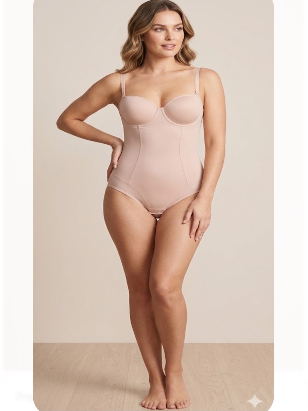 Marilyn Monroe Nude / Blush Shaping Bodysuit